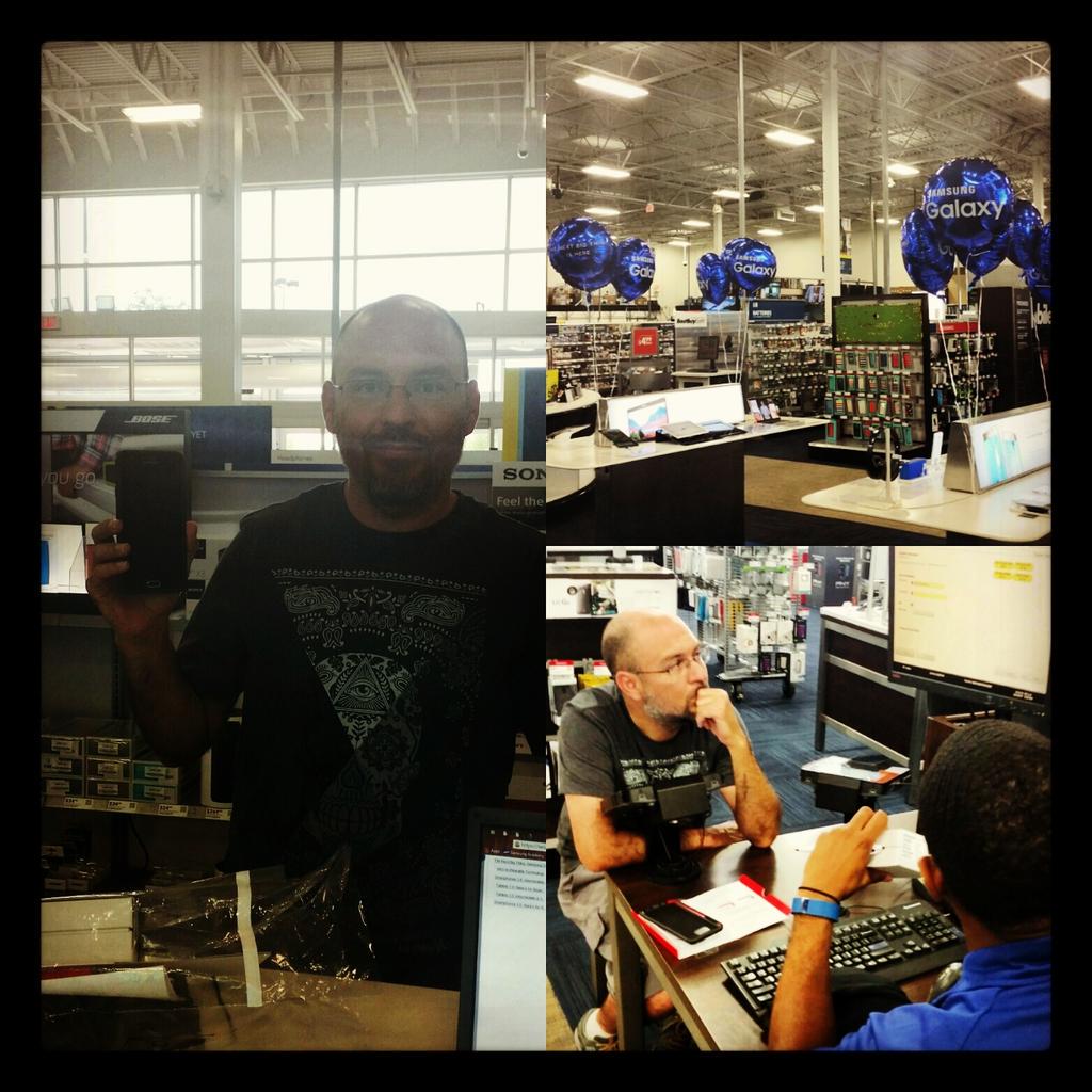 SamsungHouston's tweet photo. 1st customer of the day getting his #SamsungGalaxyS6EdgePlus http://t.co/6qjUlRZ8kn