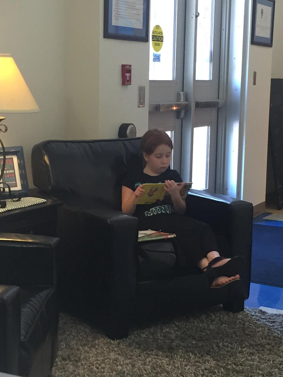 Enjoying a Friday afternoon read. #isdstrong