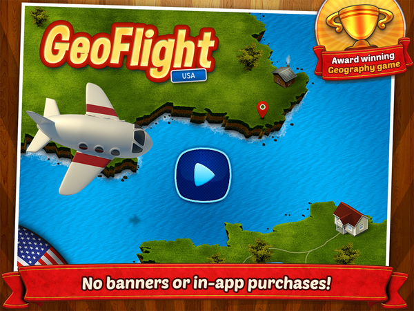 TopoMonkey's tweet image. Learn geography the fun way! Award winning app GeoFlight USA currently #free! georiot.co/2C79  #back2school