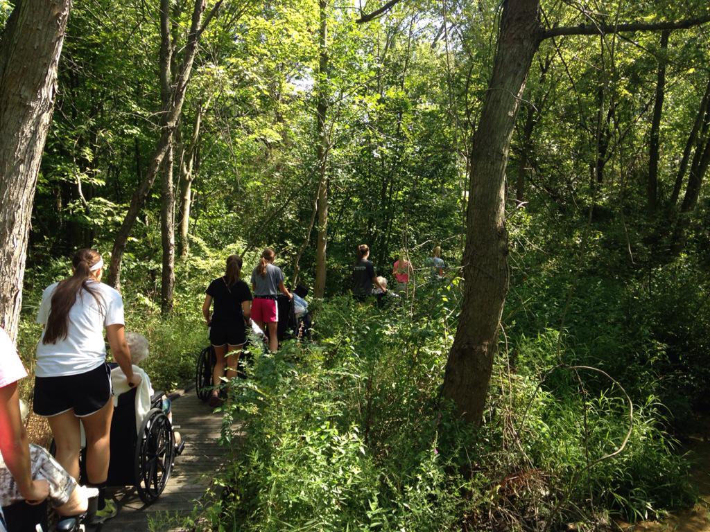 HCHSVB's tweet photo. It was an awesome afternoon spent with Resthaven at the DeGraaf Nature Center! #givingback #fireupmaroons http://t.co/LH1DY5bA94