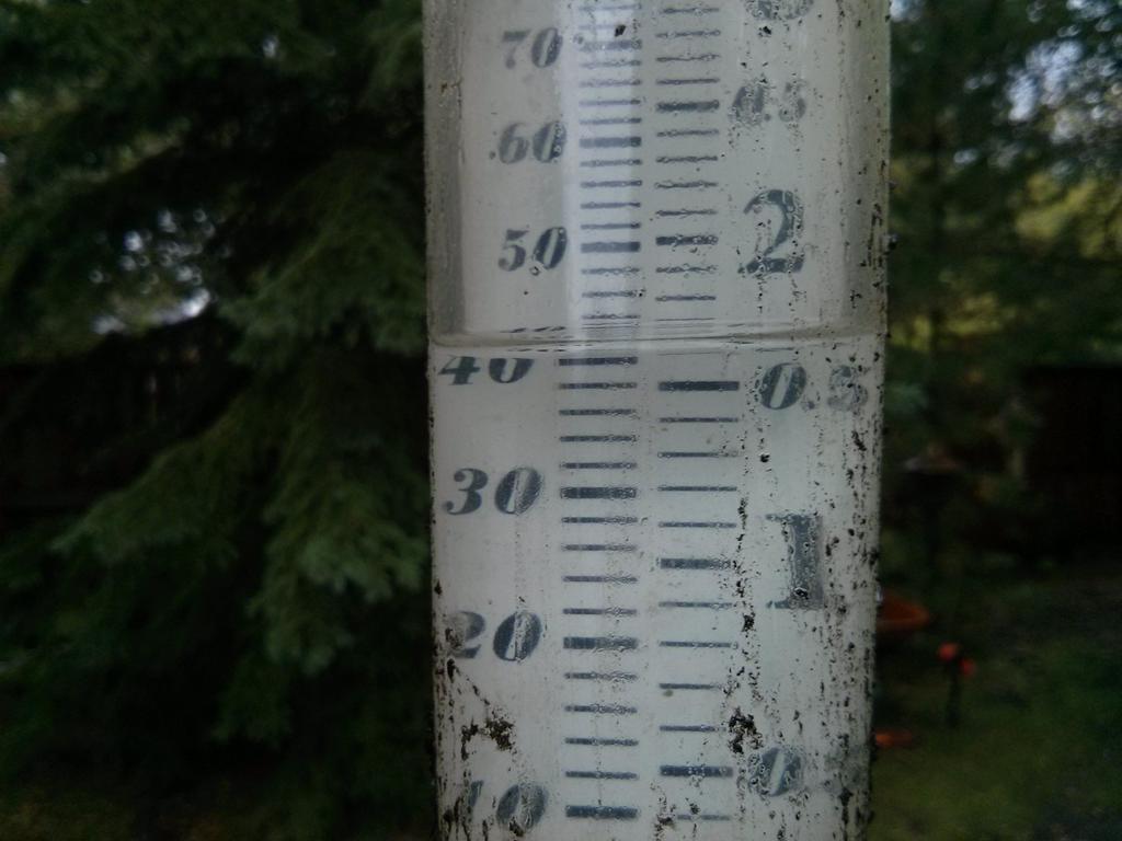 ABfoothillsWX's tweet photo. 40mm of rain in Red Deer 2:20pm #abstorm http://t.co/2OlmDYLt4F