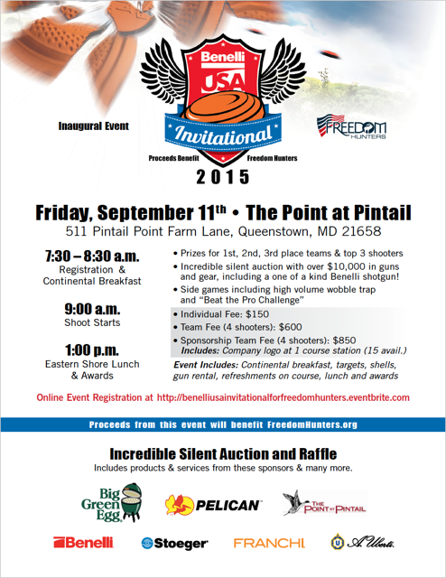 FreedomHunters's tweet photo. Join us at the Benelli USA Invitational! #benelliusa, #freedomhunters http://t.co/Yko1BM6HJk
