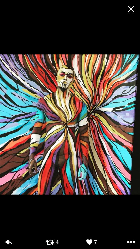 Amazing work by my make up artist <a href="/ErickaBrannon/">Ericka Brannon</a> -- assisting <a href="/davidpgilmore/">david gilmore</a> in body painting! Off the chart!!!