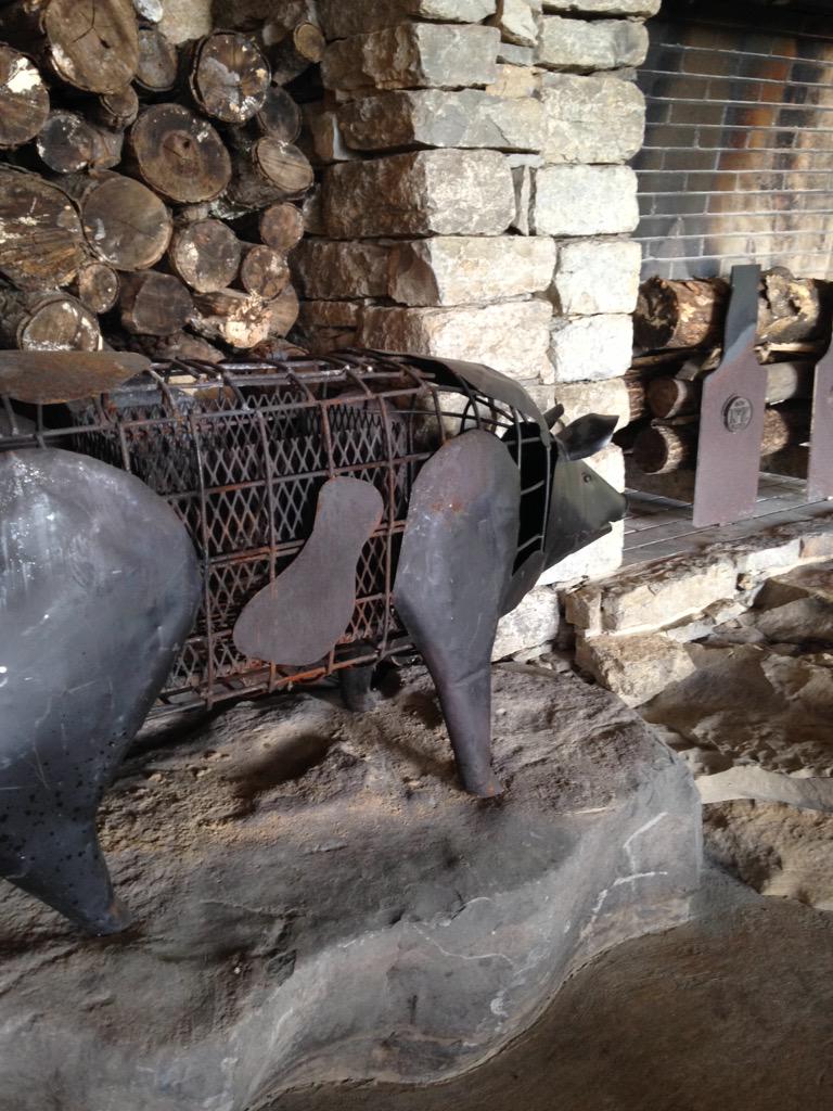 UPDATE: Jasper the Pig has returned to BBQ Hill, patiently waiting for his debut! #TheJack2015