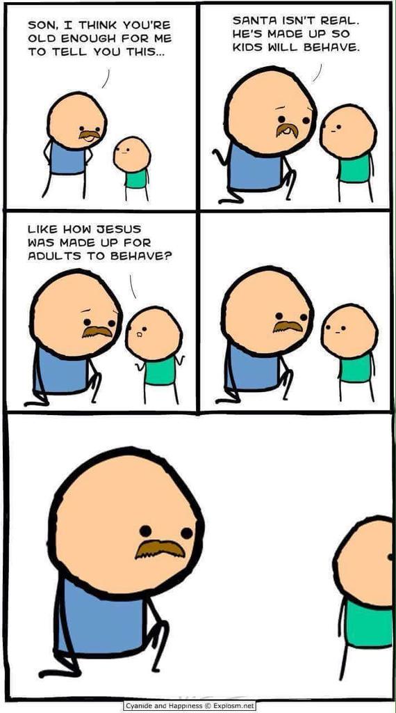 You shouldn't lie to your kids.😨