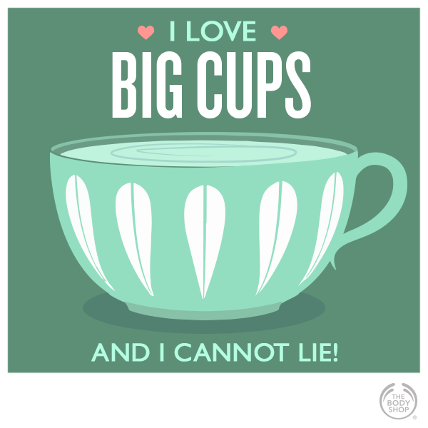 TheBodyShopIND's tweet photo. A cup of of green tea is the perfect refreshment - the bigger the cup, the better we feel! #TeaWithTheBodyShop http://t.co/CFLLAg39bq