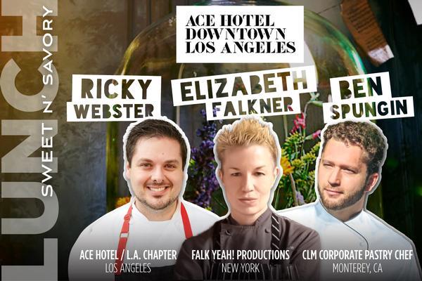 Join us for a Sweet n' Savory Lunch w/ @Ricky_Webster <a href="/cheffalkner/">Elizabeth Falkner</a> &amp; <a href="/BenSpungin/">Ben Spungin</a>: bit.ly/1P2kwYh  #LAFW2015