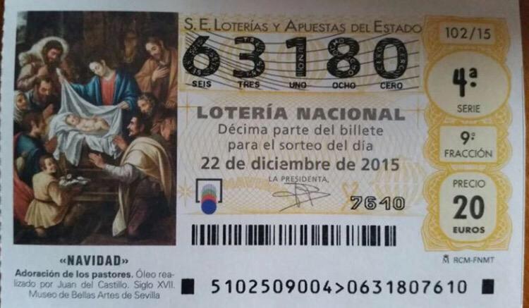 Peña GCF en Madrid (@gcfenmadrid) on Twitter photo Dicen que la lotería de Madrid siempre toca. Nosotros te la bajamos a Granada, a la venta en <a href="/ClubCottonclub/">Cotton Club</a>. ¡63180! Dicen que la lotería de Madrid siempre toca. Nosotros te la bajamos a Granada, a la venta en <a href="/ClubCottonclub/">Cotton Club</a>. ¡63180!