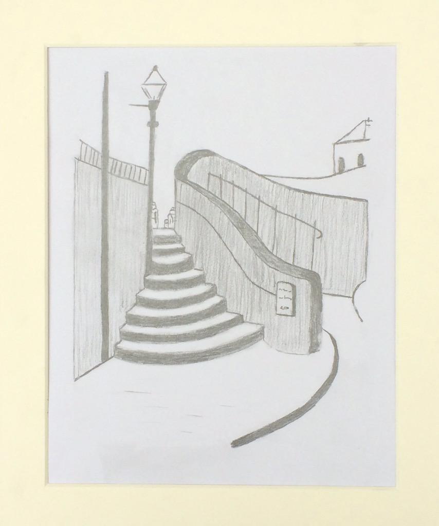 Lowry pencil drawing