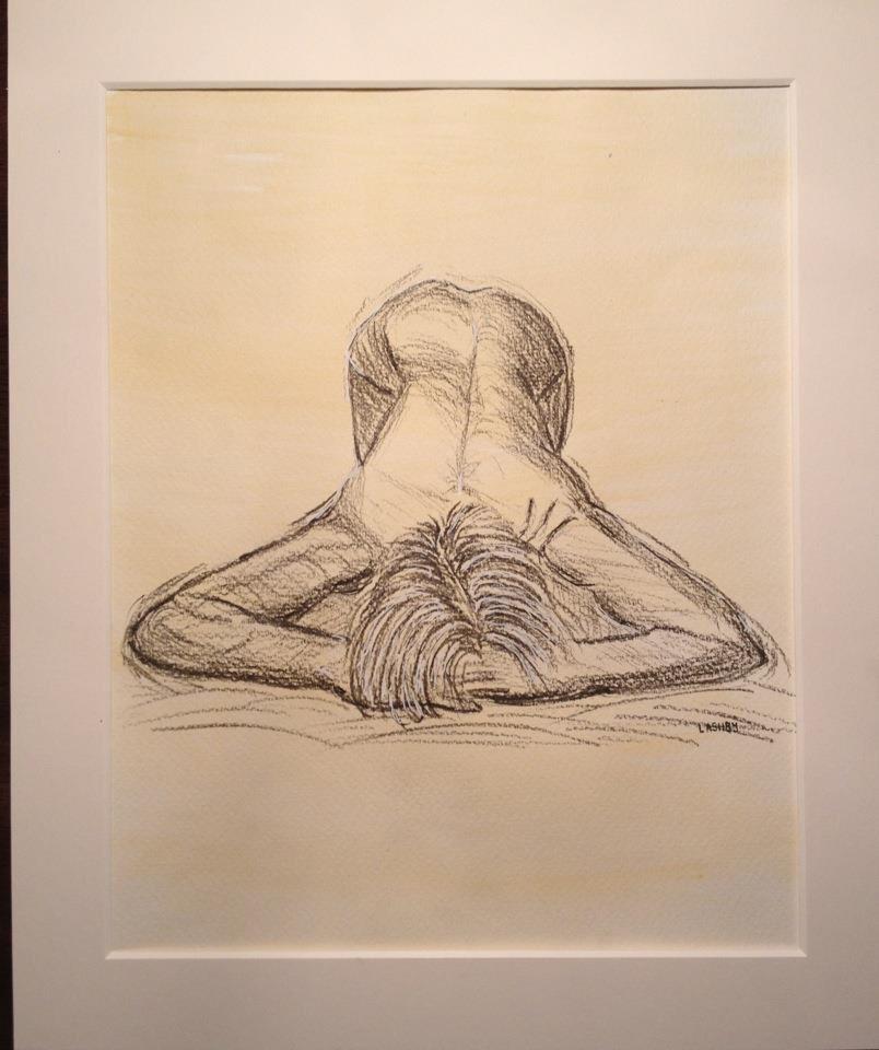 #Charcoal #nude #drawing