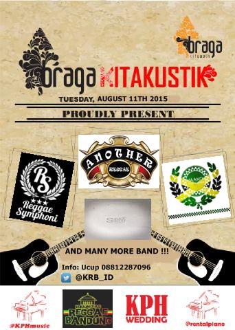 Besok #BRAGAKITAKUSTIK At <a href="/Braga_Citywalk/">Braga Citywalk</a> w/ @ReggaeSymphoni1 @AnotherReggae_ <a href="/SenduSuara/">Suara Sendu</a> dll by <a href="/KPHmusic/">@KPHmusic</a> <a href="/KRB_ID/">Komunitas Reggae BDG</a>