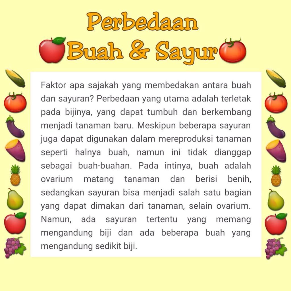 tema #foodtweet kali ini adalah perbedaan buah dan sayur🍅🍎 <a href="/HMPPI/">Peduli Pangan</a> <a href="/HMPPIUNPAS/">HMPPI KOMSAT UNPAS</a> <a href="/HMPPIUNPAD/">BPR HMPPI UNPAD</a> <a href="/Himitweepa/">Himitepa IPB</a>