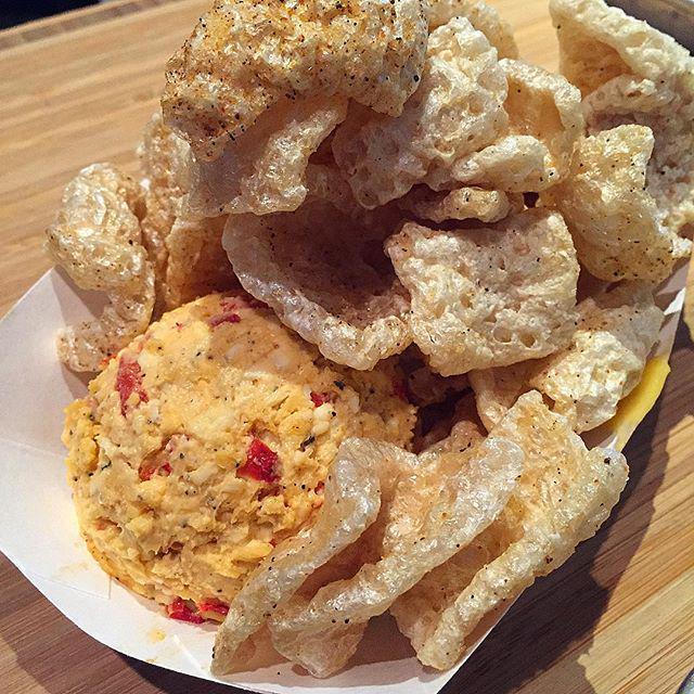 eatingnola's tweet photo. Rinds n' Pimento@companyburger #Boom 
House-made pimento cheese with pork rinds for dippin' well played!

#eatingN… http://t.co/hVJWG9y0nT