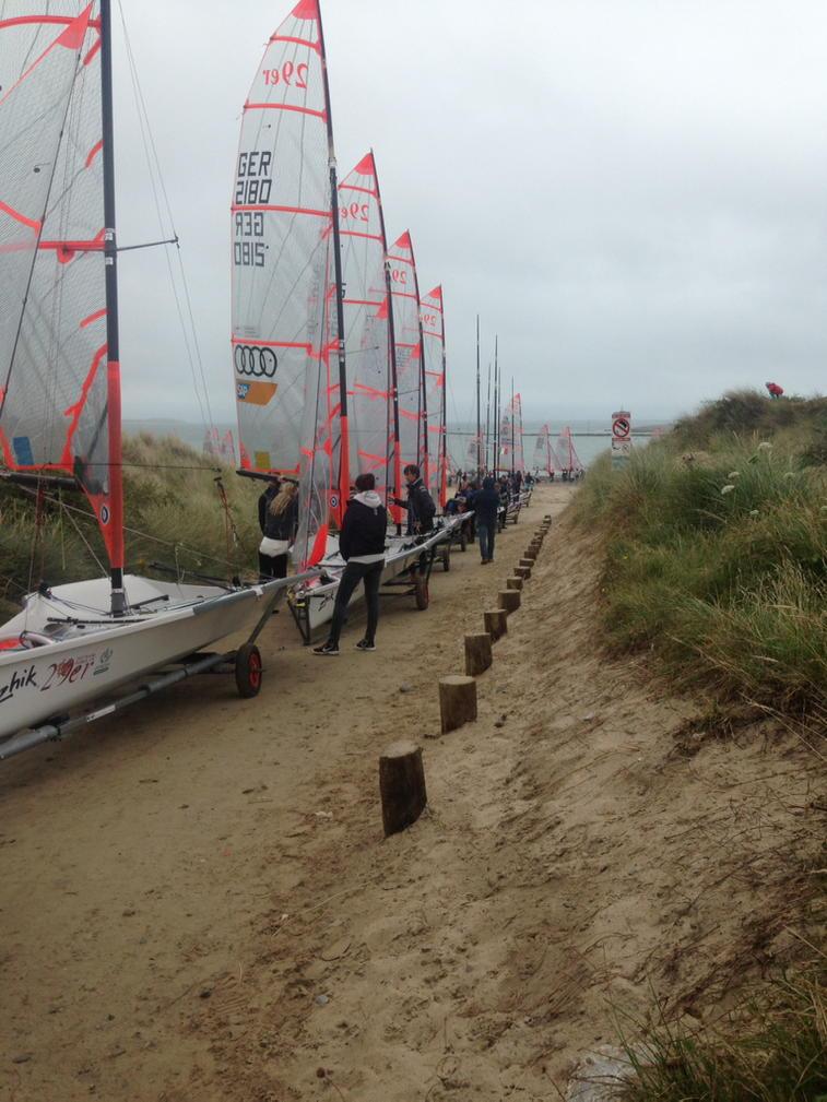 End of 1st day of 29r Worlds @ Plas Heli # Pwllheli