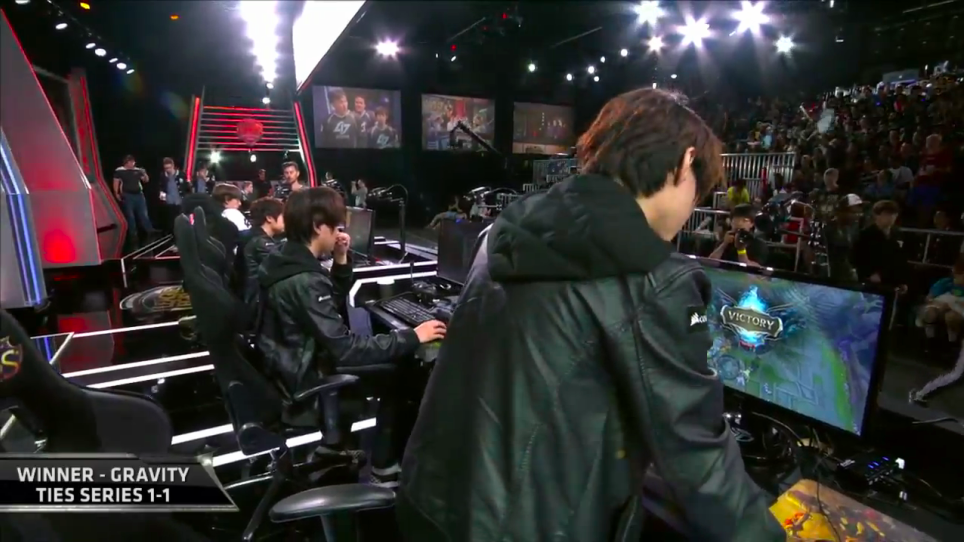 TeamGravityLoL's tweet photo. We take Game 2 vs TSM with a commanding win! Come see Game 3 and tweet #GVWIN to @lolesports! http://t.co/PH0HjLxez3 http://t.co/ee8FuG9mix