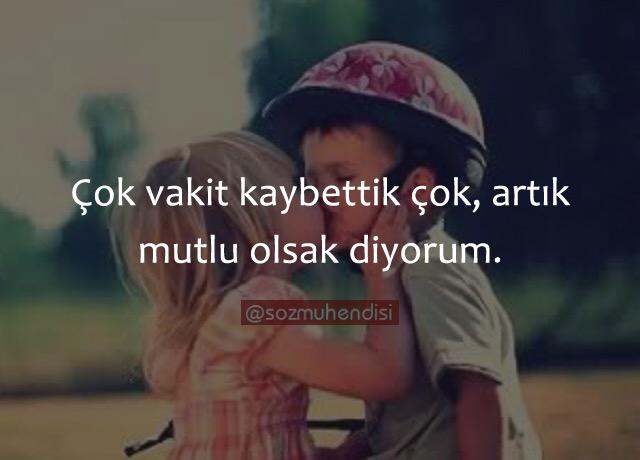 Artık mutlu olsak diyorum..