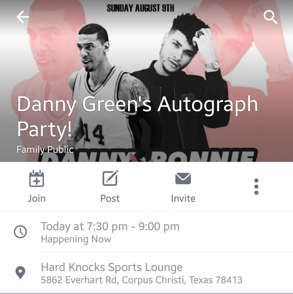 Signings Appearances Danny Green Spurs Tonight Right Now Hard Knocks Sports Lounge Corpus Christi Texas T Co Q4zlzdavxp Http T Co Kynjkhewgh Signings Appearances Danny Green Spurs Tonight Right Now Hard Knocks Sports Lounge Corpus Christi Texas T Co Q4zlzdavxp Http T Co Kynjkhewgh