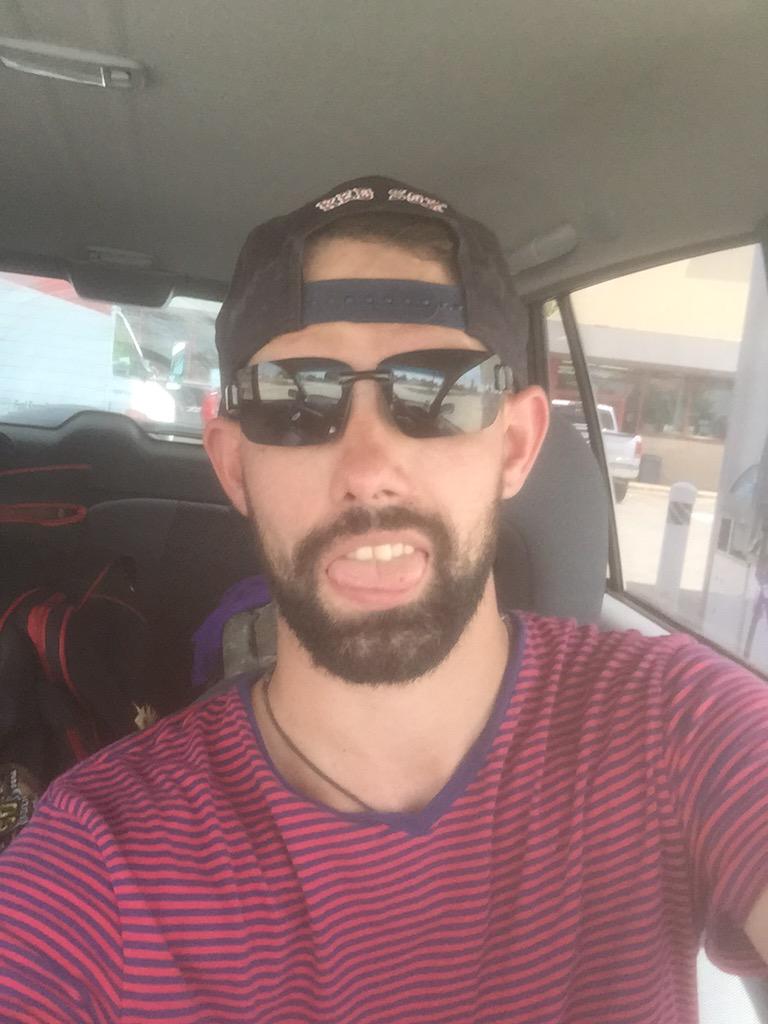 On the road. Newest resident of #SanAntonio let's see how this goes.