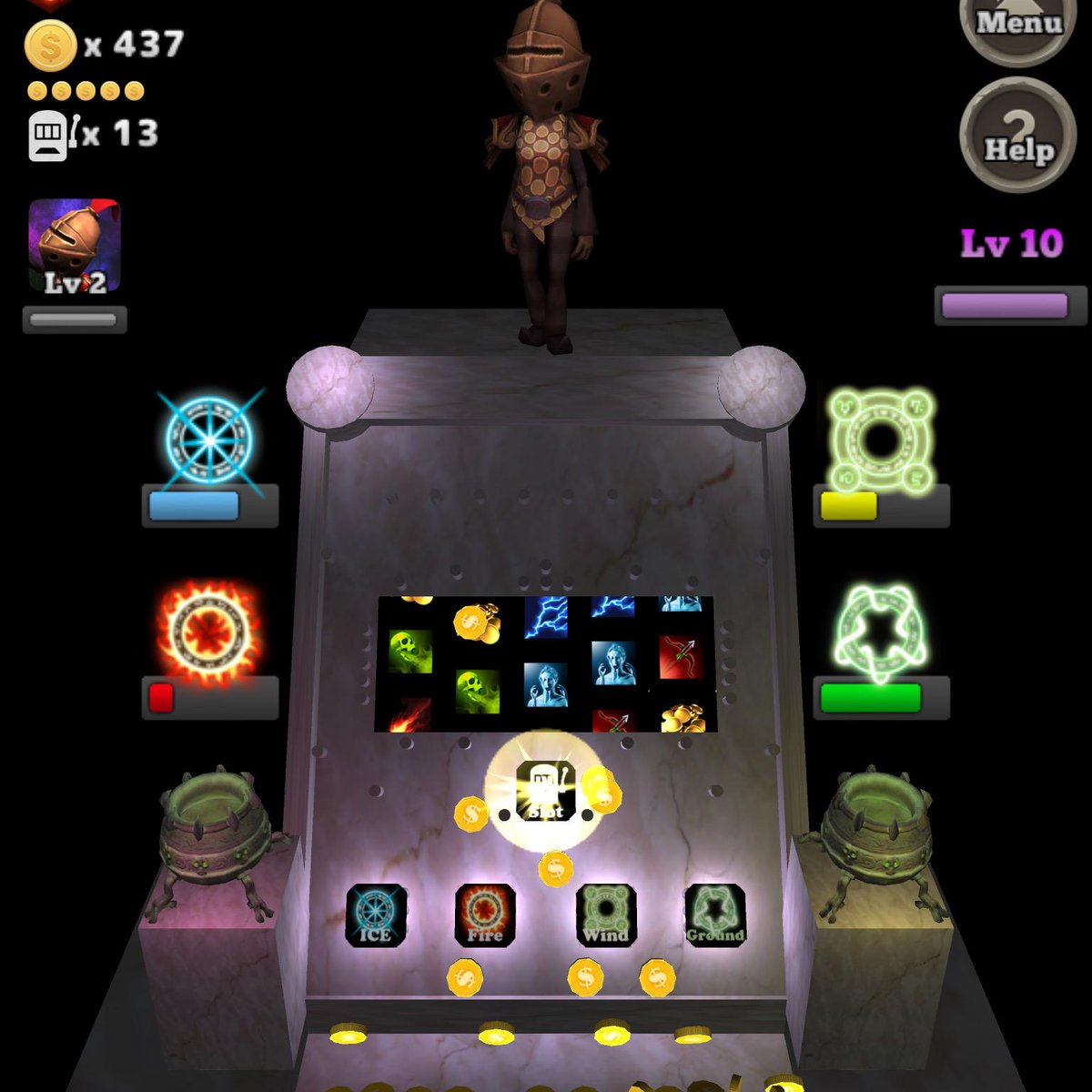 gravecoin's tweet photo. You must have some knowledge to get the coins in Slot pocket...Just like a knight use his sword! http://t.co/4M5FPdV2mV
