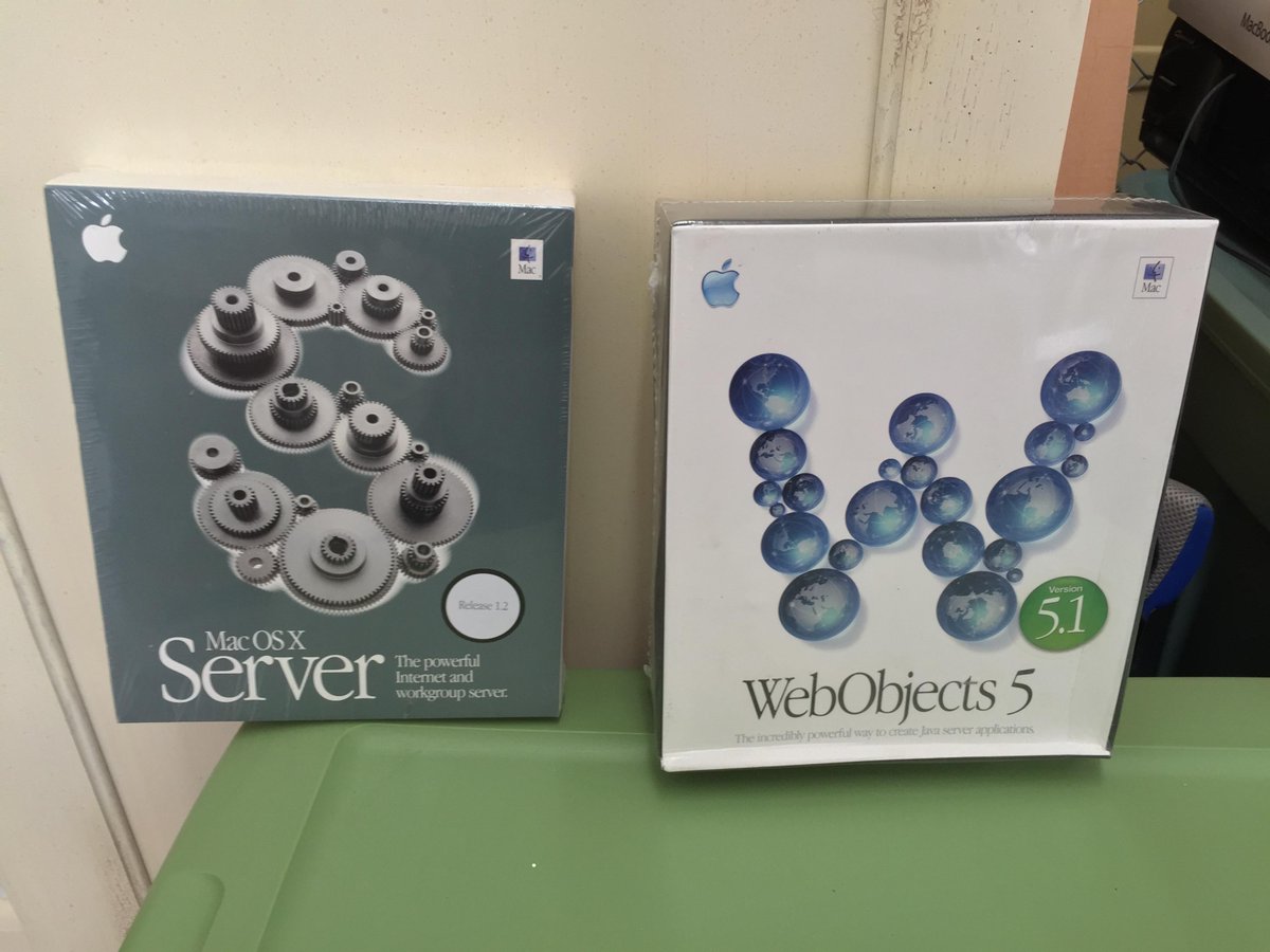 JoeMoreno's tweet image. Old school Apple development.
#OSXServer on Rhapsody circa 2000
#WebObjects circa 2002
Still sealed in shrink wrap.