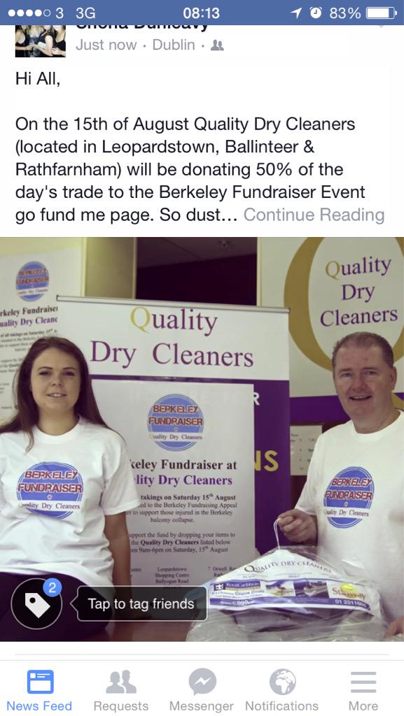 BerkeleyFund's tweet photo. Need something Dry Cleaned? Check this out, 50% will go the Berkeley Fund this Saturday @ Quality Dry Cleaners http://t.co/jVfnECnL2G