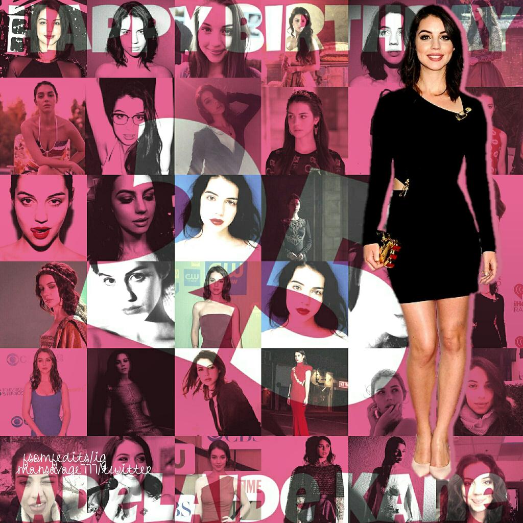 I knoww this is a little late but...
HAPPY BIRTHDAY ADELAIDE KANE!!! 