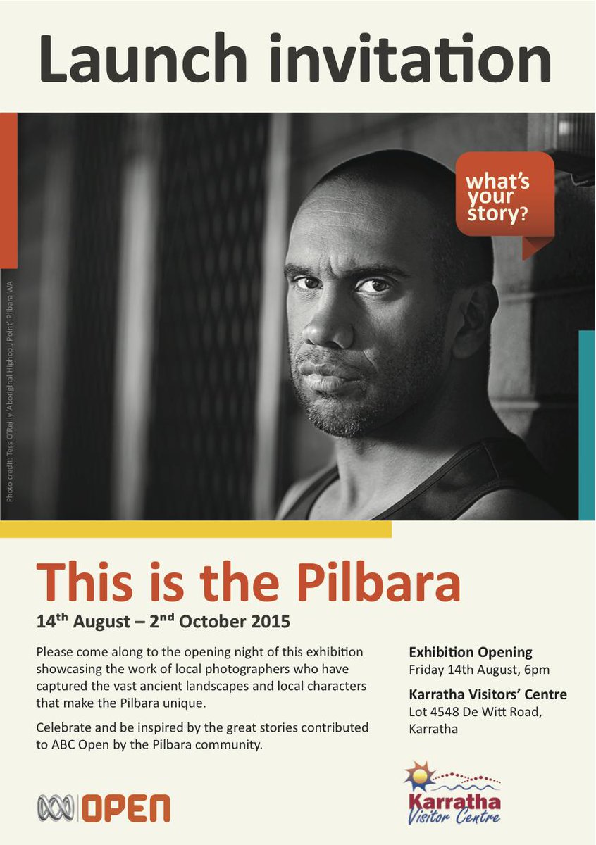 KarrathaVC's tweet photo. This is the Pilbara, opens at the Karratha Visitor Centre this Friday Aug 14th http://t.co/CQGiaBZY4C