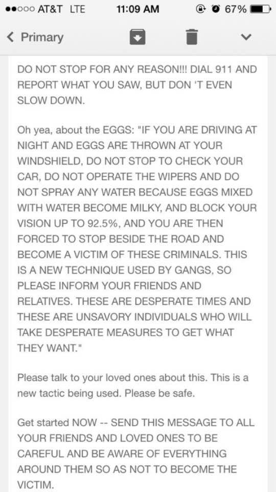 Good thing I don't live in Michigan but for the people that do... Please read this and be careful.