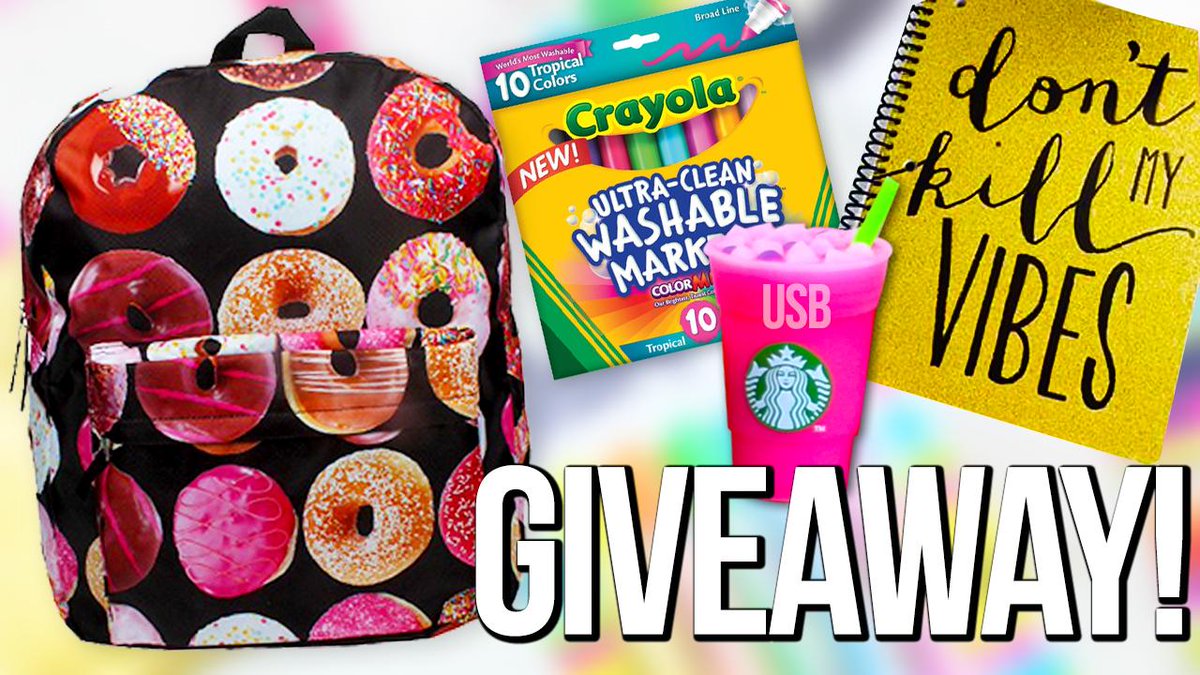 MY 1ST BACK TO SCHOOL GIVEAWAY! 1 LUCKY WINNER WILL RECEIVE THE CUTEST SCHOOL SUPPLIES EVER! youtu.be/rJXMf399Bxk