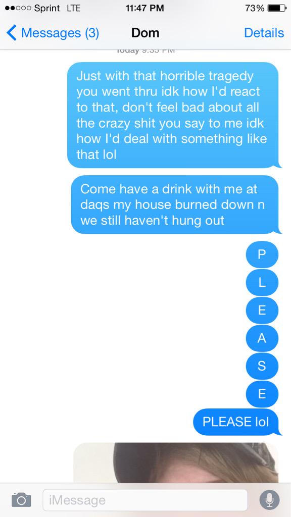 glazedohnut's tweet photo. How my texting conversations go as of late lol ftw http://t.co/QPDJIVvfSv
