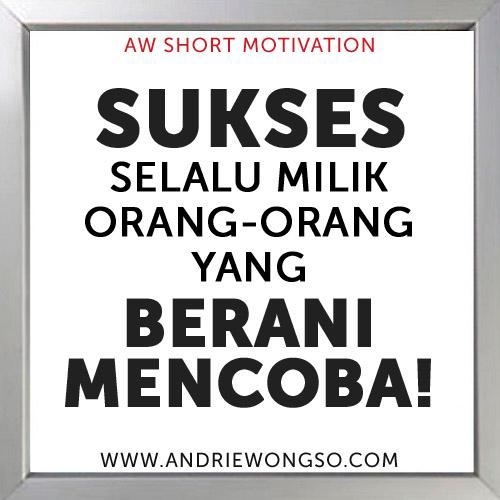 Senin semangat! Sukses selalu milik orang-orang yg berani mencoba.