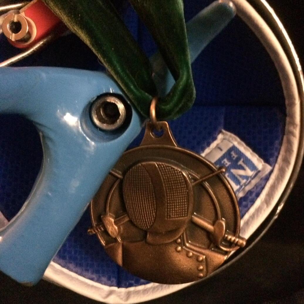 pjcollings's tweet photo. Struggled to bronze in O25 epee, but enough to win league. Retaining trophy in 2016 going to be tough. http://t.co/gem9kiefW5