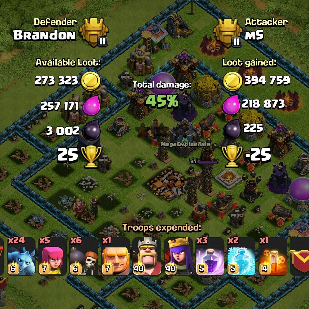 brandontan91's tweet photo. Weird bug, causing me to win defence with Town Hall destroyed 😹 #clashofclans #ClashOfClans http://t.co/lHIaJ8427m
