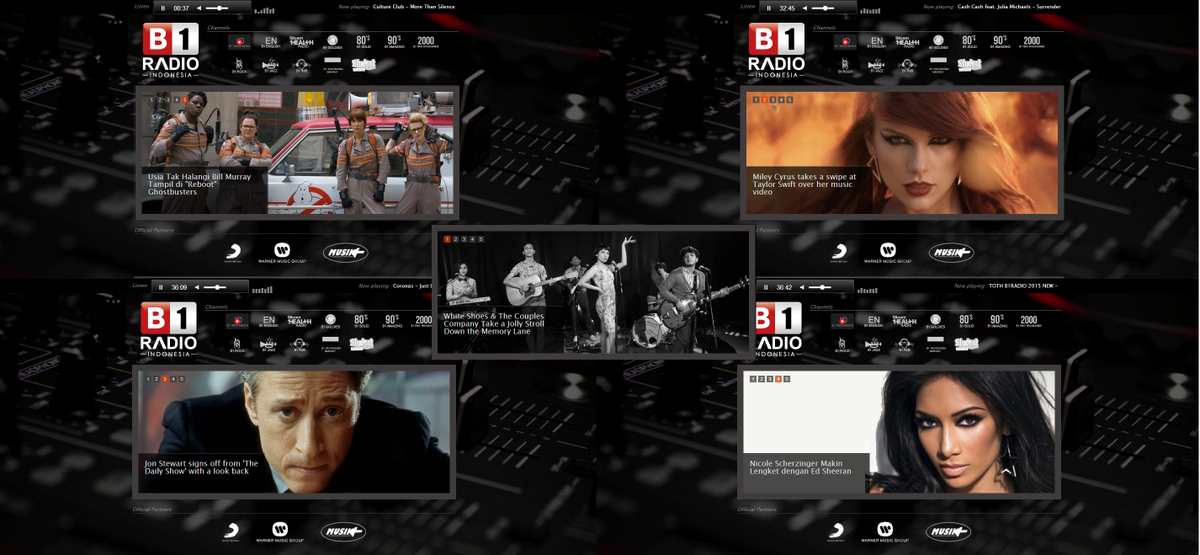 Catch Up With Entertainment News on b1radio.id brought you by <a href="/thejakartaglobe/">The Jakarta Globe</a>  and <a href="/Beritasatu/">BeritaSatu</a>