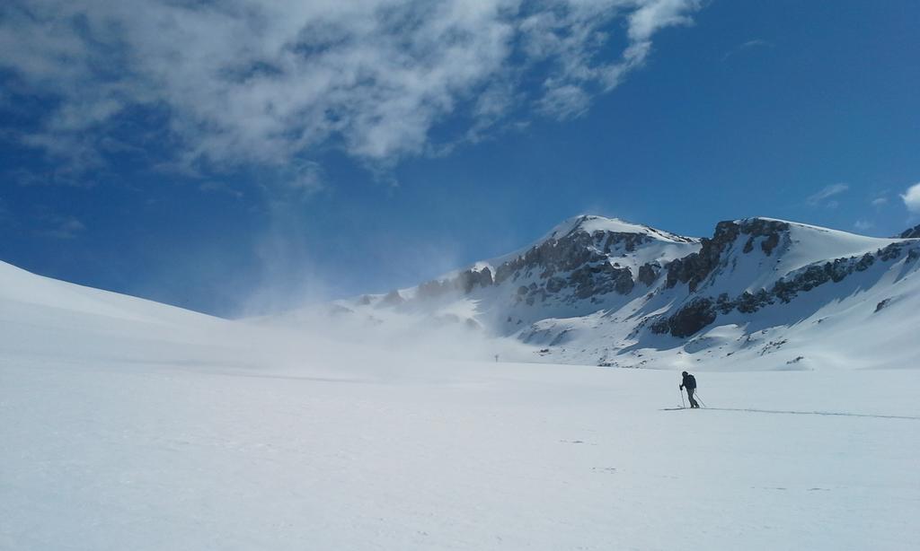 The boss chasing snow devils while #G3gear testing in Chile <a href="/G3Gear/">Genuine Guide Gear</a>