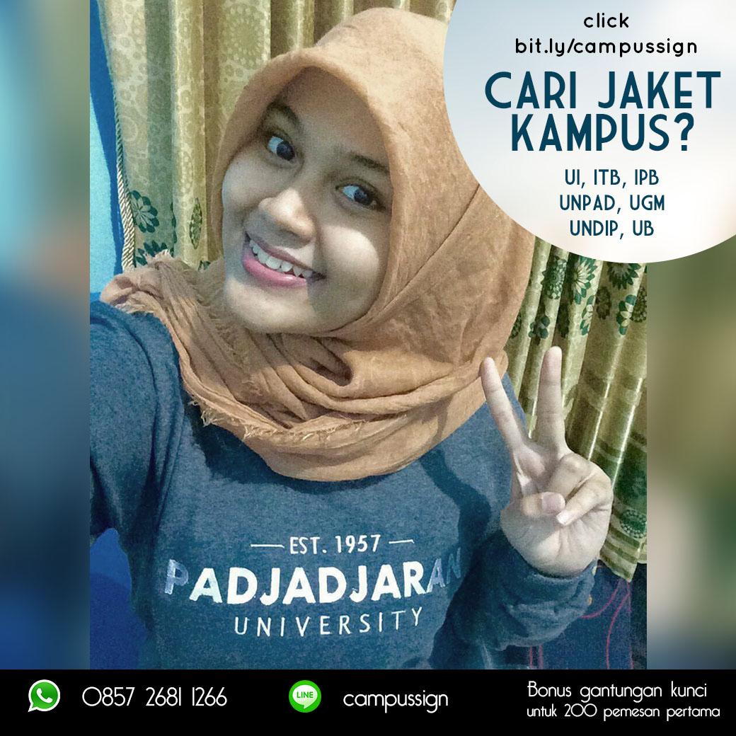 ParisVJava's tweet image. &quot;Makin cantik dengan jaket kampus! 😍&quot; bonus gantungan kunci, klik bit.ly/campussign