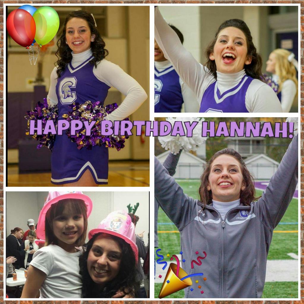 CapCheer's tweet photo. Happy Birthday Hannah! http://t.co/H8l0RtCgT6