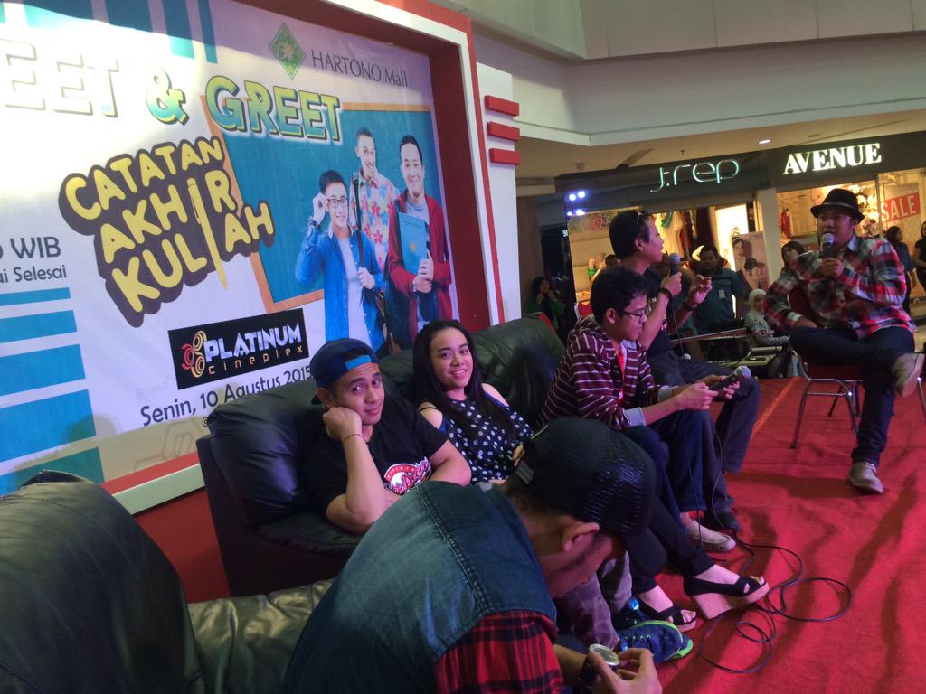 kita lagi di <a href="/HartonoMall/">Hartono Mall</a> untuk meet &amp; greet #catatanakhirkuliah , yukk merapat
