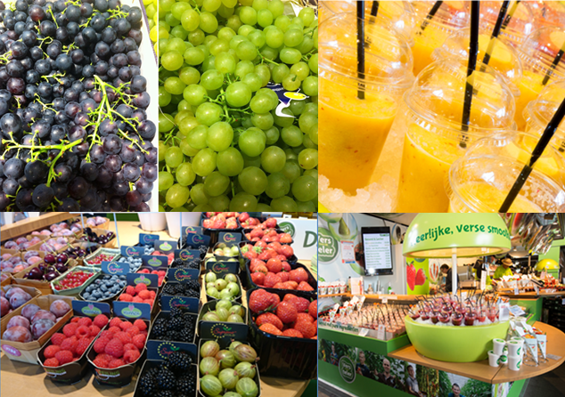 Het is #zomer en dat proef je bij ons @indemarkthal! Kom genieten van koude #smoothies, #druiven of #zomerfruit!