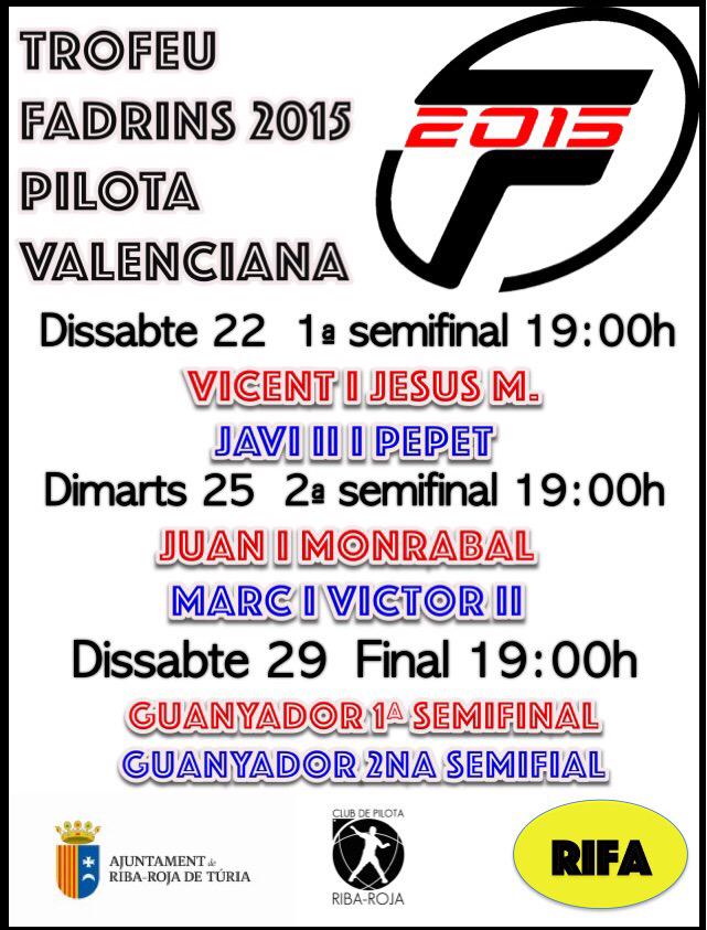 cpriba_roja's tweet photo. LA FESTA DEL MES JOVENS TAMBE EN LA PILOTA DE RIBA-ROJA @fadrins2015 @pilotaveu @fedpival http://t.co/4UHJUzzl5t