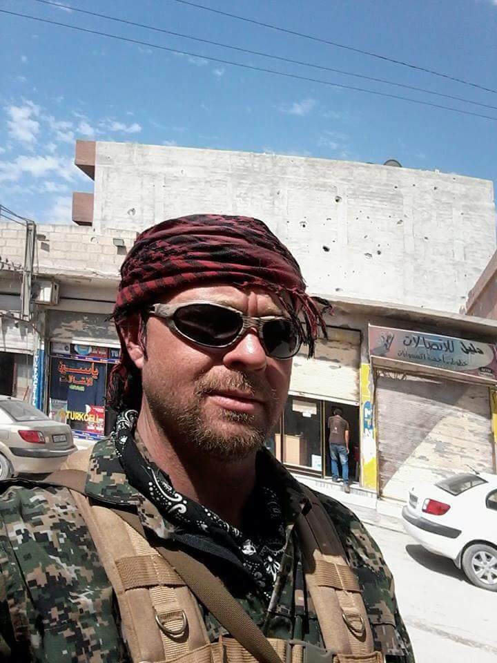 Liberty__Lions's tweet photo. Jeremiah, from the US, joined the ranks of #YPG to fight for #Rojava and #Freedom 
#TwitterKurds #WesternFighters http://t.co/UH55PypweL