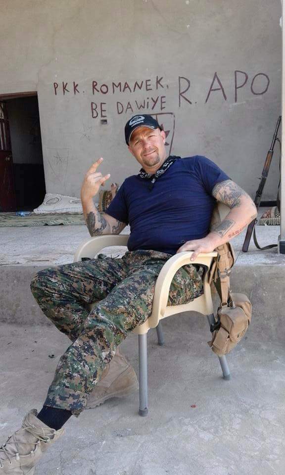 Liberty__Lions's tweet photo. Jeremiah, from the US, joined the ranks of #YPG to fight for #Rojava and #Freedom 
#TwitterKurds #WesternFighters http://t.co/UH55PypweL