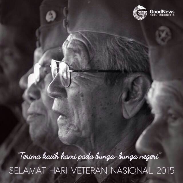 GNFI's tweet photo. terima kasih bunga bunga negeri, selamat Hari veteran indonesia, jasamu tak kan pernah terganti #HUTVeteran http://t.co/SCp7APDbOr