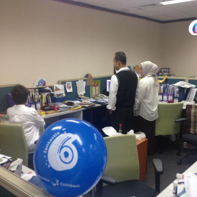 prayudhautama's tweet image. Persiapan #HUT6LPEI #FUNTASTIX #indonesiaeximbank @Eximbank_INA