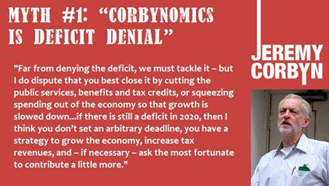 ForTheMany2020's tweet photo. Tackling Myths about Jeremy Corbyn #jeremy4leader campaign 
 “Corbynomics is deficit denial” 
http://t.co/R4M7oxPmzm http://t.co/bik4hHmEKf