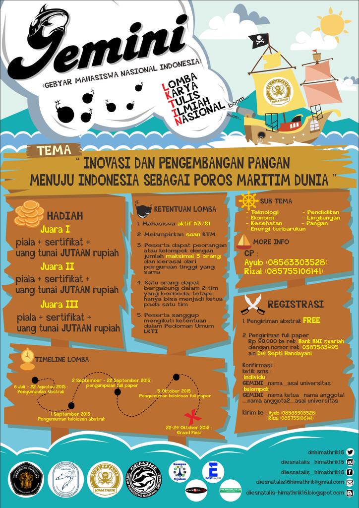 Ayo para pejuang muda,bukti kan karya mu dalam LOMBA Karya Tulis Ilmiah