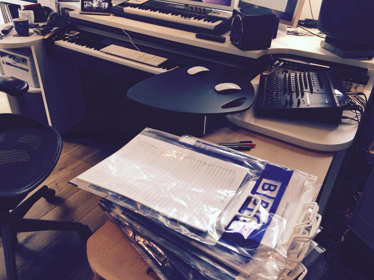 jeremyhs1's tweet photo. Orchestration done. Just a mountain of scores to prep for #lifestoryprom @bbcproms http://t.co/VMN1oF5CyB