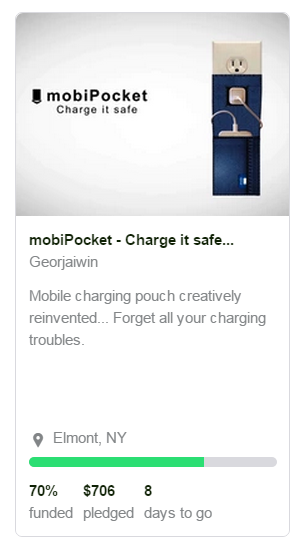 mobi_pocket's tweet photo. 8 more days to go. 
Let's make it happen for mobiPocket. 
Lets #ChargeItSafe
http://t.co/LsFIwOwXSY http://t.co/JG5Jm9TppL