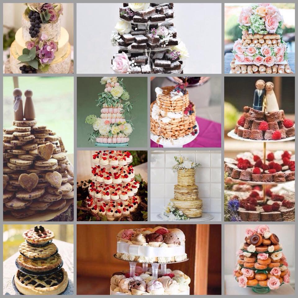 Alternatives for Wedding Cake, ideas board@ mrscustom.blogspot.co.uk