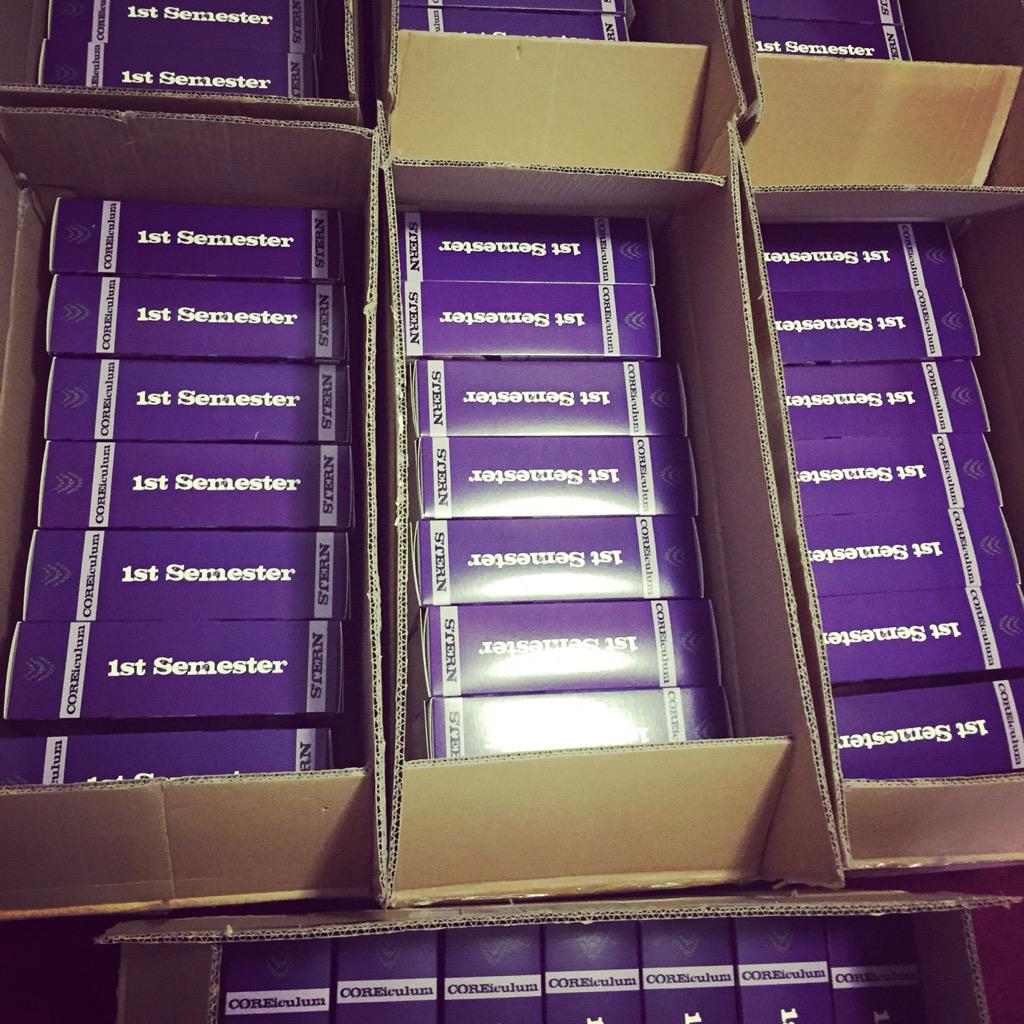 COREiculum's tweet photo. We just had the largest order of the 1st Semester DVDs in our 3 year history!!! http://t.co/uRfdbkuaRo